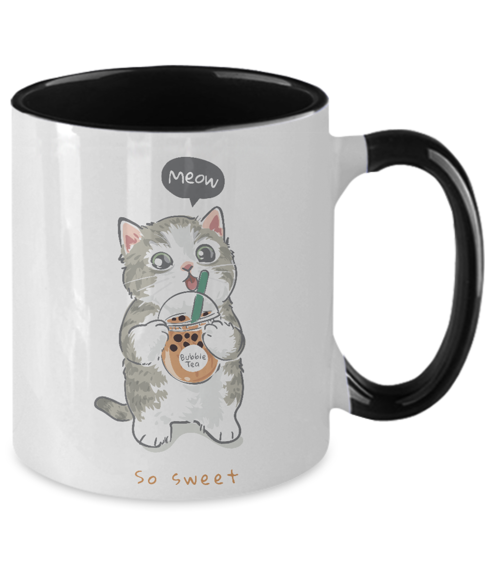 Cat Funny,Two Tone Mug ,Christmas Gift Idea for Cat Lovers,Perfect Birthday Gifts for Women,Coffee Mug,11 oz tinmico
