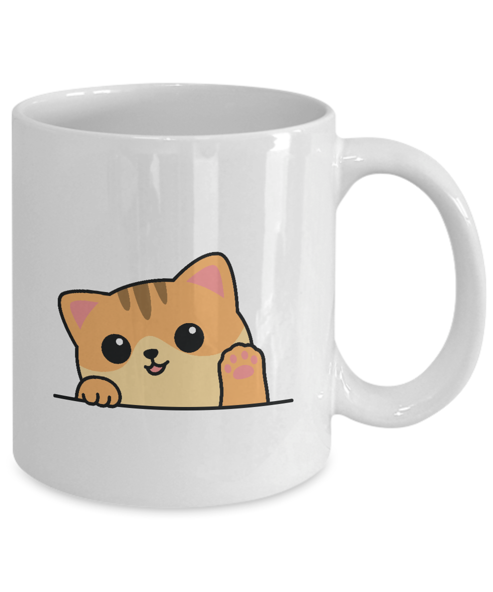 Cat Lovers Mug Coffee Right Meow Funny Ceramic Cup , Hot Tea or Hot Chocolate,Mug Coffee, Funny Mug,Cat Mug 11oz tinmico