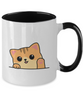 Cat Lovers Mug Coffee Right Meow Funny Ceramic Cup , Two Tone Mug,Hot Tea,Mug Coffee,Cat Mug 11oz tinmico