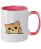 Cat Lovers Mug Coffee Right Meow Funny Ceramic Cup , Two Tone Mug,Hot Tea,Mug Coffee,Cat Mug 11oz tinmico