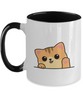 Cat Lovers Mug Coffee Right Meow Funny Ceramic Cup , Two Tone Mug,Hot Tea,Mug Coffee,Cat Mug 11oz tinmico