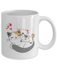 Cat Lovers Mug, Mug Cat Sayings, Funny Cup,Mug Coffee 11oz tinmico