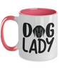 Crazy Dog Lady Mug, Personalisable Mug, Dog Lover Mug, Gift Mug, Custom Mug, Personalised - Gift, Mug, Dog Mug, Dog Lady, Two Tone 11 oz Mug tinmico