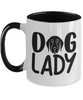 Crazy Dog Lady Mug, Personalisable Mug, Dog Lover Mug, Gift Mug, Custom Mug, Personalised - Gift, Mug, Dog Mug, Dog Lady, Two Tone 11 oz Mug tinmico