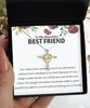 Cross Dancing Necklace, Best friend bracelet, best friend gift, best friend bracelet gift, gift for best friend, best friend birthday gift tinmico