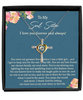 Cross Dancing Necklace,Soul Sister Cross Dancing Necklace, Best Friend Forever Gift, Soul Sister Gift, Jewelry Gift, Long Distance Friendship Gift tinmico