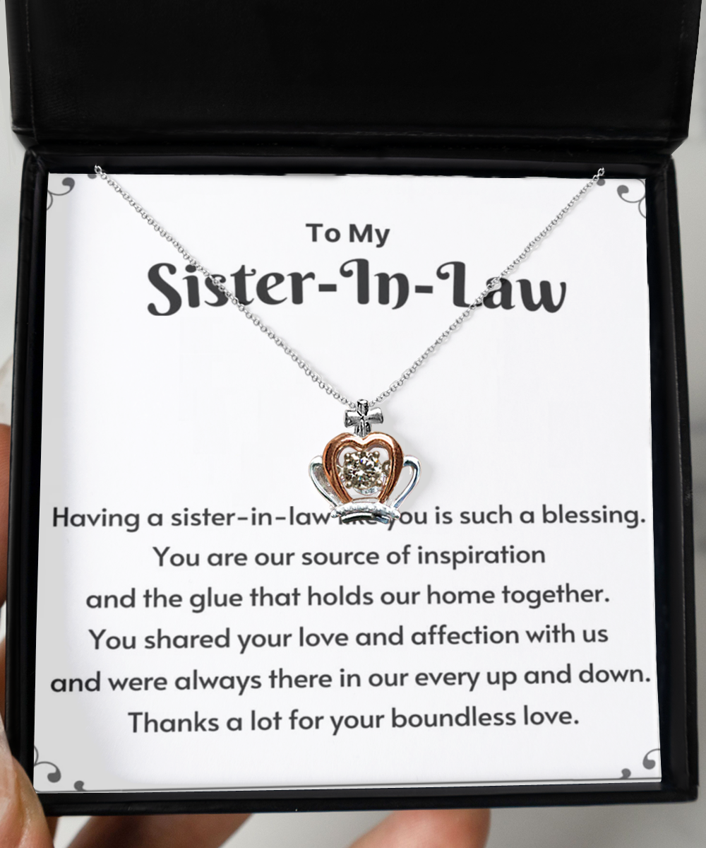 Crown Pendant Necklace  ,Sister-in-law necklace, sister-in-law gift, sister-in-law necklace gift, sister-in-law birthday gift, sister-in-law thank you gift, TMC gift tinmico