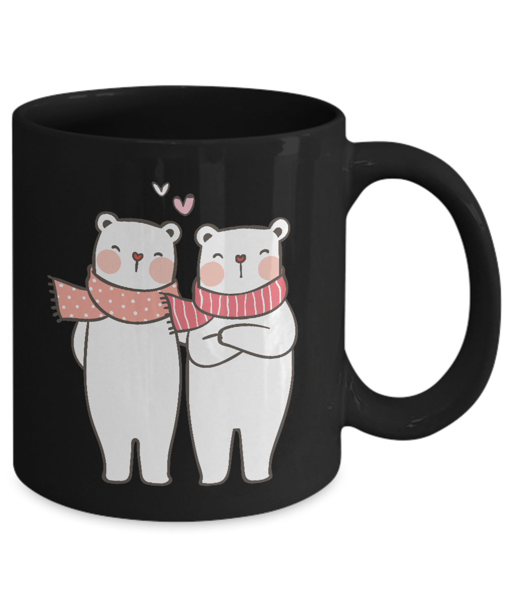 Cute Mugs Bear Coffee Cup ,Funny Valentine's Day Birthday Gifts for You , 11 oz tinmico