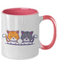 Cute cat couple friend Mug tinmico