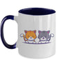 Cute cat couple friend Mug tinmico