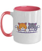 Cute cat couple friend Mug tinmico