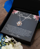 Daughter Birthday Gift,Love Knot Rose Gold Necklace To My Daughter, Gift For Daughter from Mom, Mother - Daughter Gift, Christmas Gift To Daughter tinmico