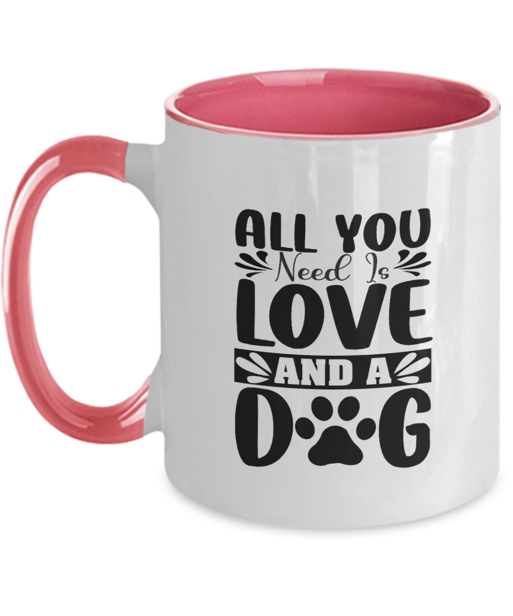 Dog Face Mug, Custom Dog Mug, Personalized Dog Mug, Dog Mom Mug, Dog Dad Mug, Custom Pet Mug, Two Tone 11oz Mug tinmico