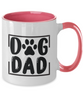 Dog Face Mug, Custom Dog Mug, Personalized Dog Mug, Dog Mom Mug, Dog Dad Mug, Custom Pet Mug, Two Tone 11oz Mug tinmico