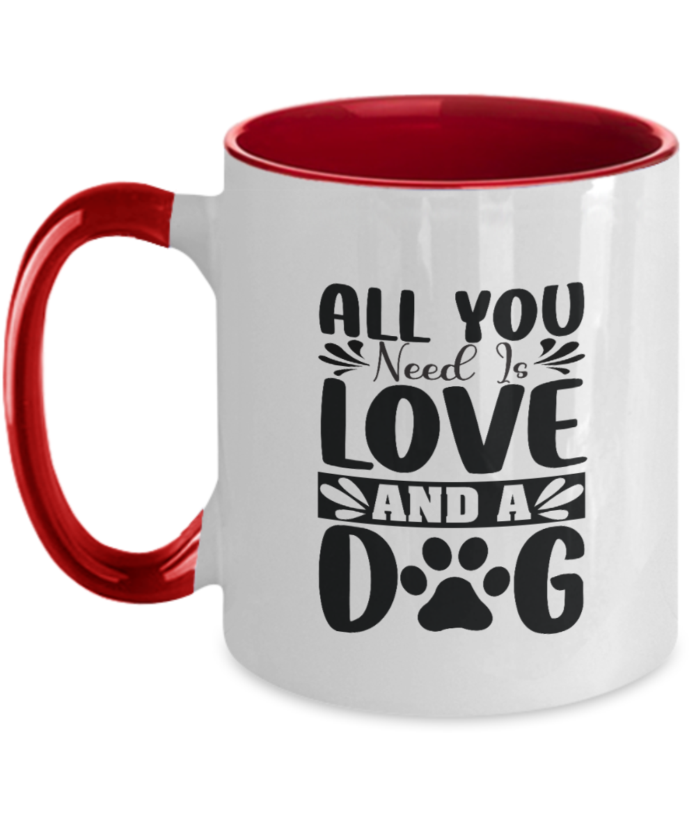 Dog Face Mug, Custom Dog Mug, Personalized Dog Mug, Dog Mom Mug, Dog Dad Mug, Custom Pet Mug, Two Tone 11oz Mug tinmico