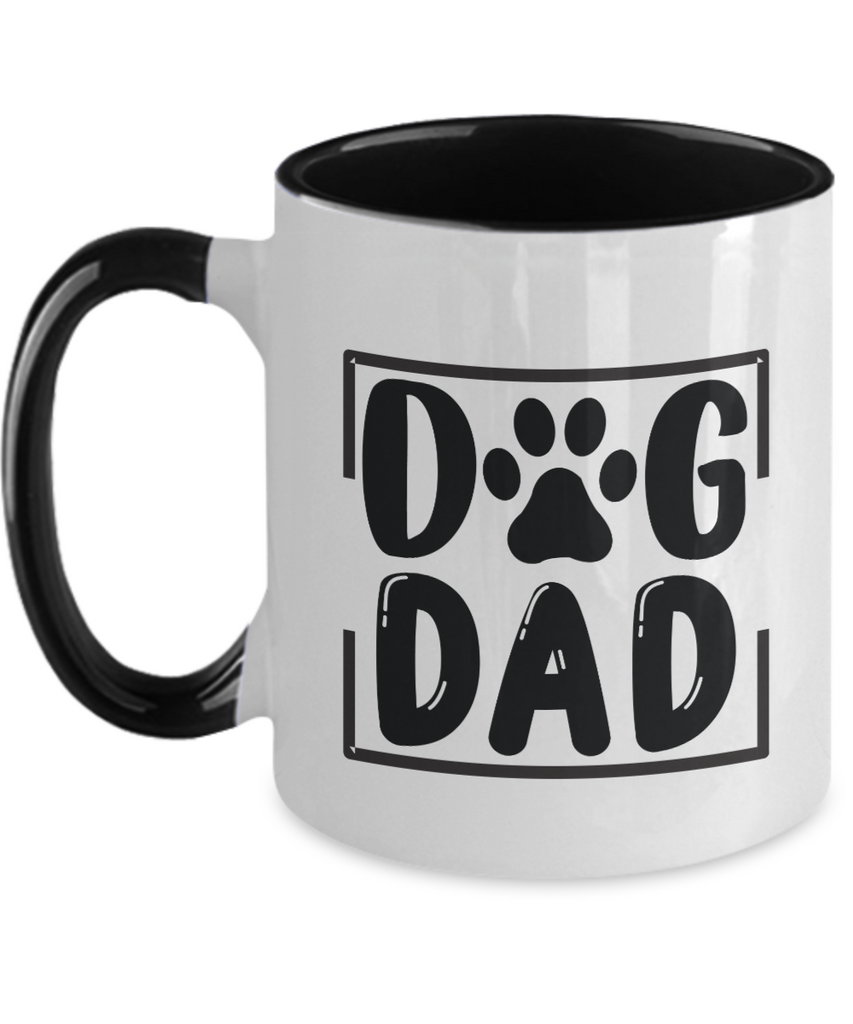 Dog Face Mug, Custom Dog Mug, Personalized Dog Mug, Dog Mom Mug, Dog Dad Mug, Custom Pet Mug, Two Tone 11oz Mug tinmico