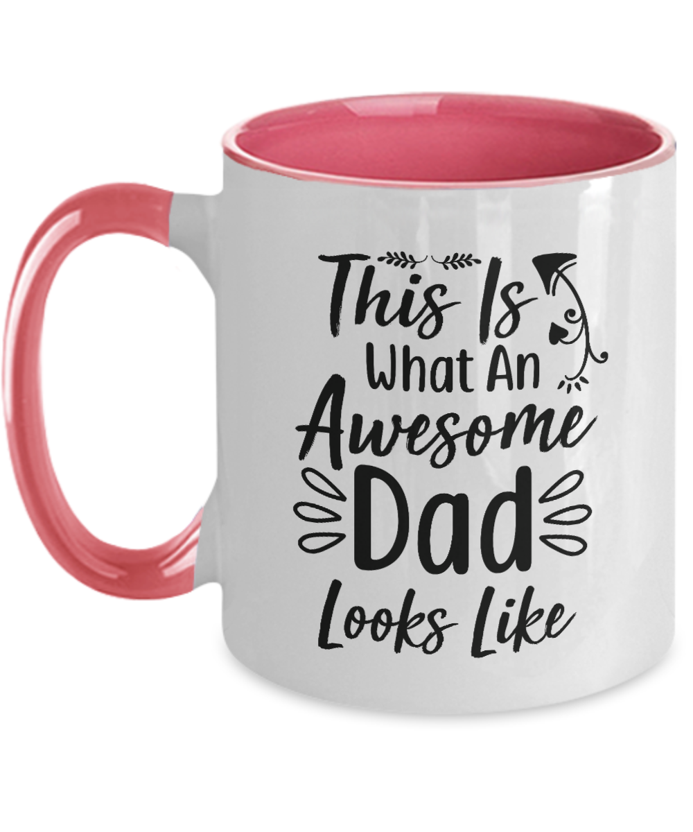 Fathers day gift, Personalised Mug, First Fathers Day, Gift for Dad, two tone 11oz mug, ma tinmico