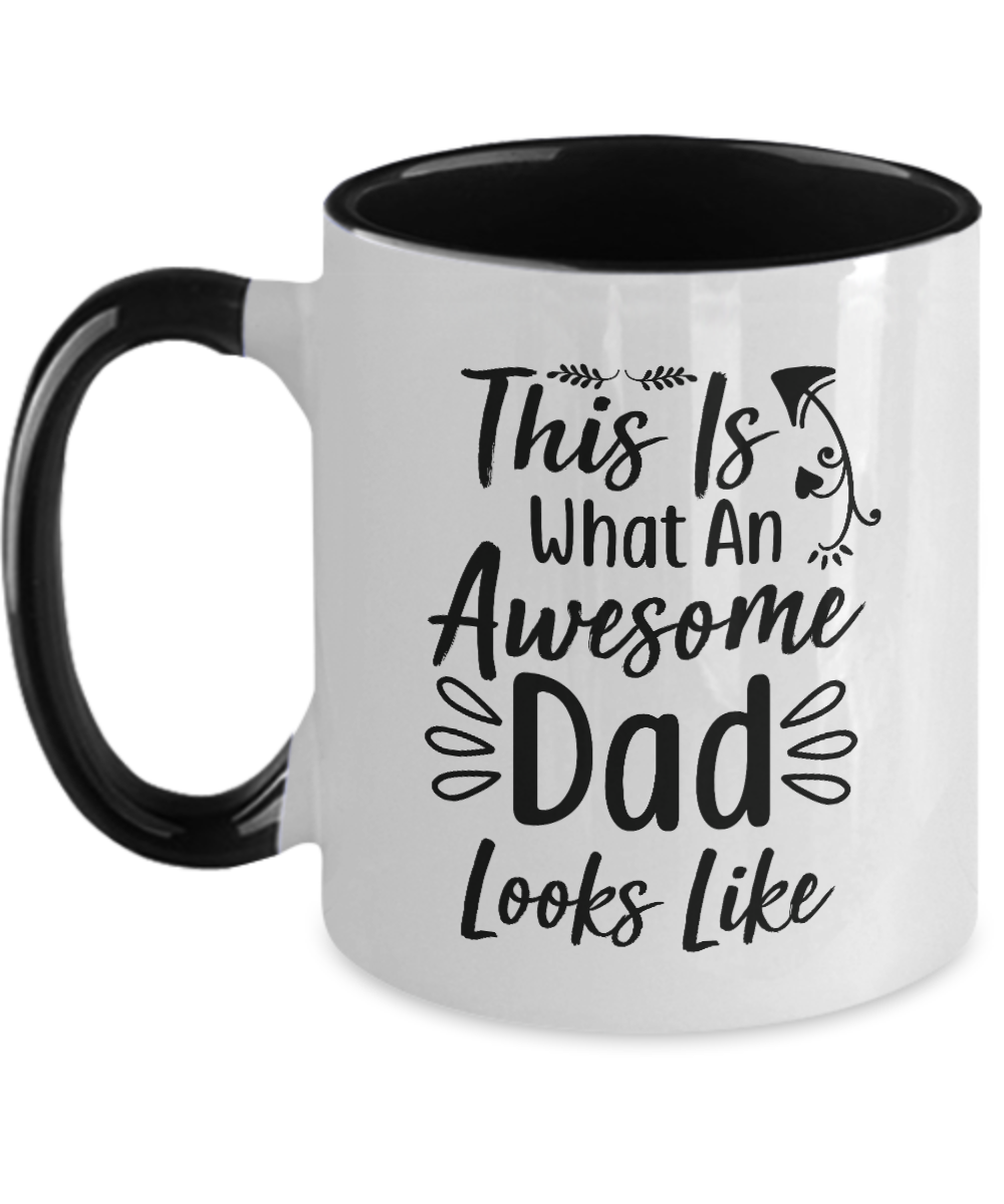 Fathers day gift, Personalised Mug, First Fathers Day, Gift for Dad, two tone 11oz mug, ma tinmico