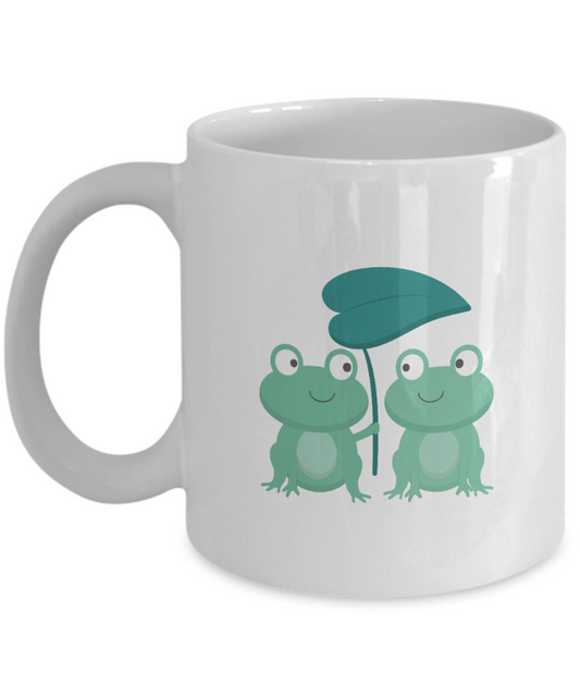 Frog Mug Nature Animal Lover Frog gifts White glossy mug, 11oz Mug, ma tinmico