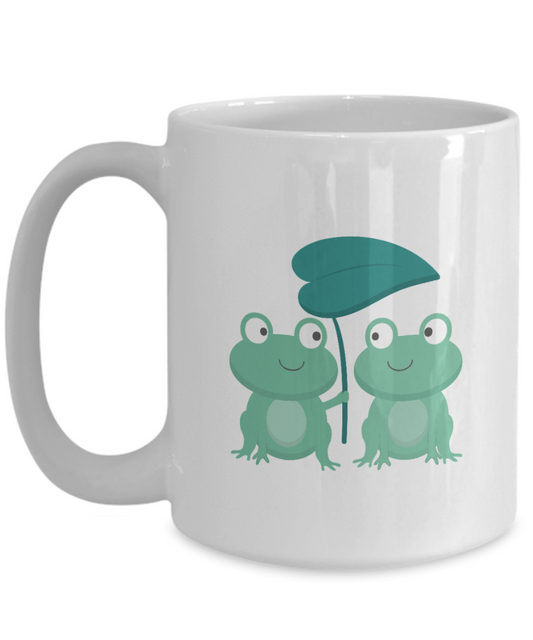 Frog Mug Nature Animal Lover Frog gifts White glossy mug, 15oz Mug, ma tinmico