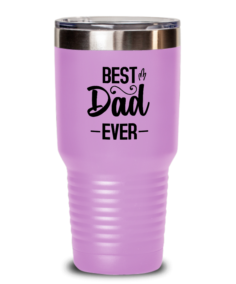 Gift For Dad, Dad Gift, Dad Tumbler,,Best Dad Ever Father's Day Gift Tumbler Laser Engraved 30oz Stainless Steel Mug Cup tinmico