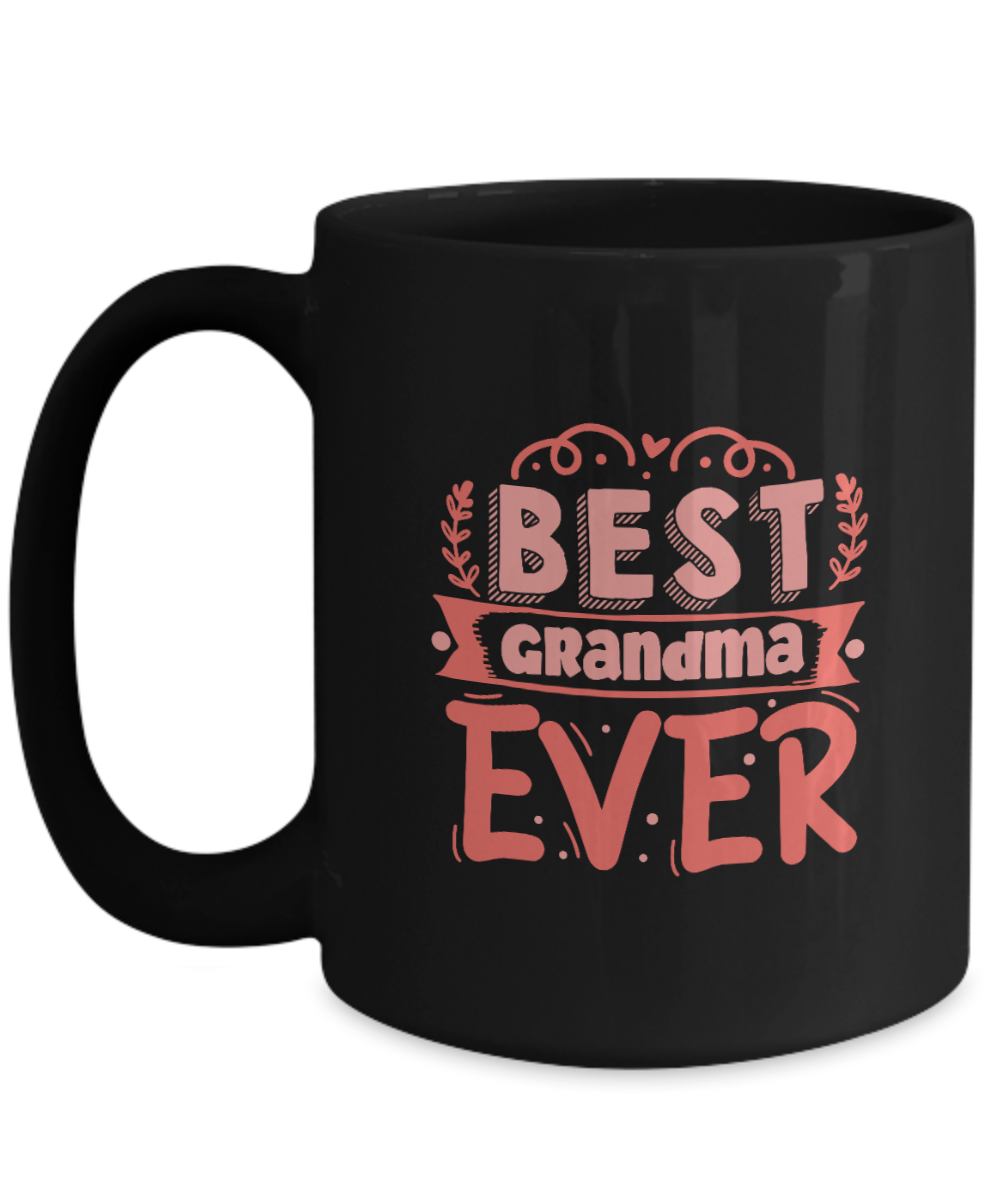 Grandma Mug, Grandma Gift For Grandma Birthday Gift, Personalized Grandmother Coffee Cup, Mothers Day Gift From Granddaughter Stick, 15oz mug tinmico