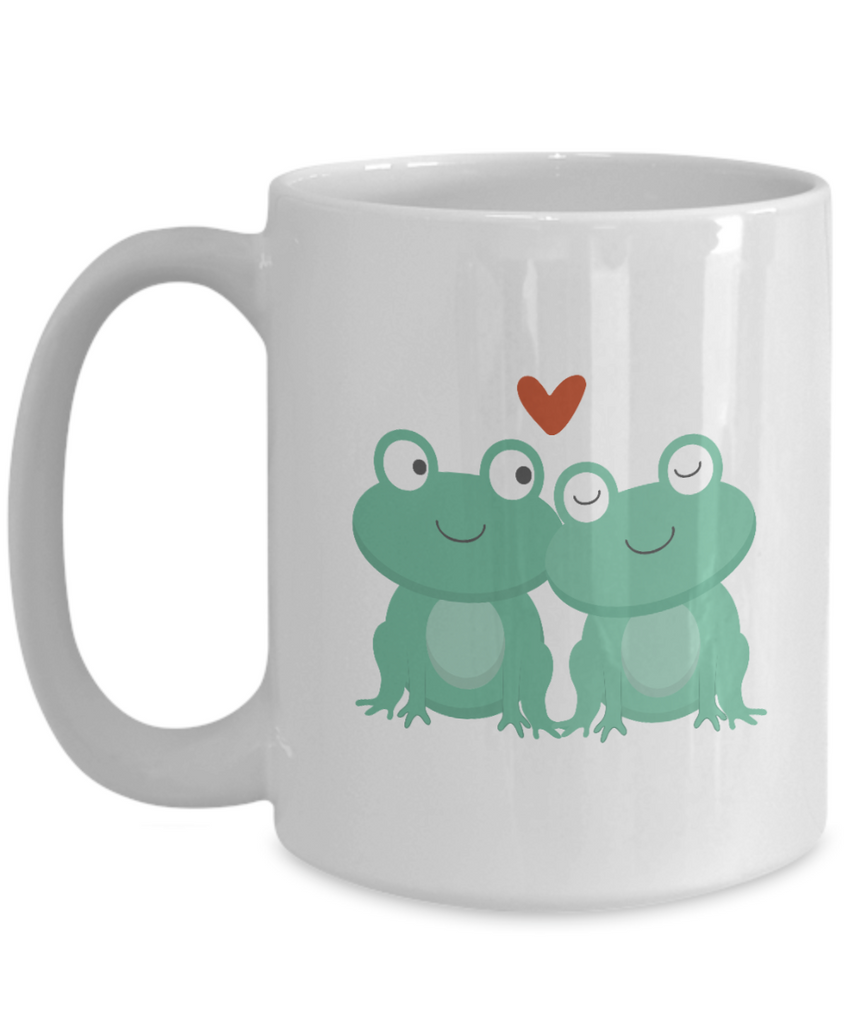 Green Frog Mug, Personalised Green Frog Mug, Personalised Mug, 15oz Mug, ma tinmico