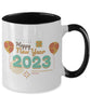 Happy New Year Coffee 2023 Two Tone 11oz Mug tinmico