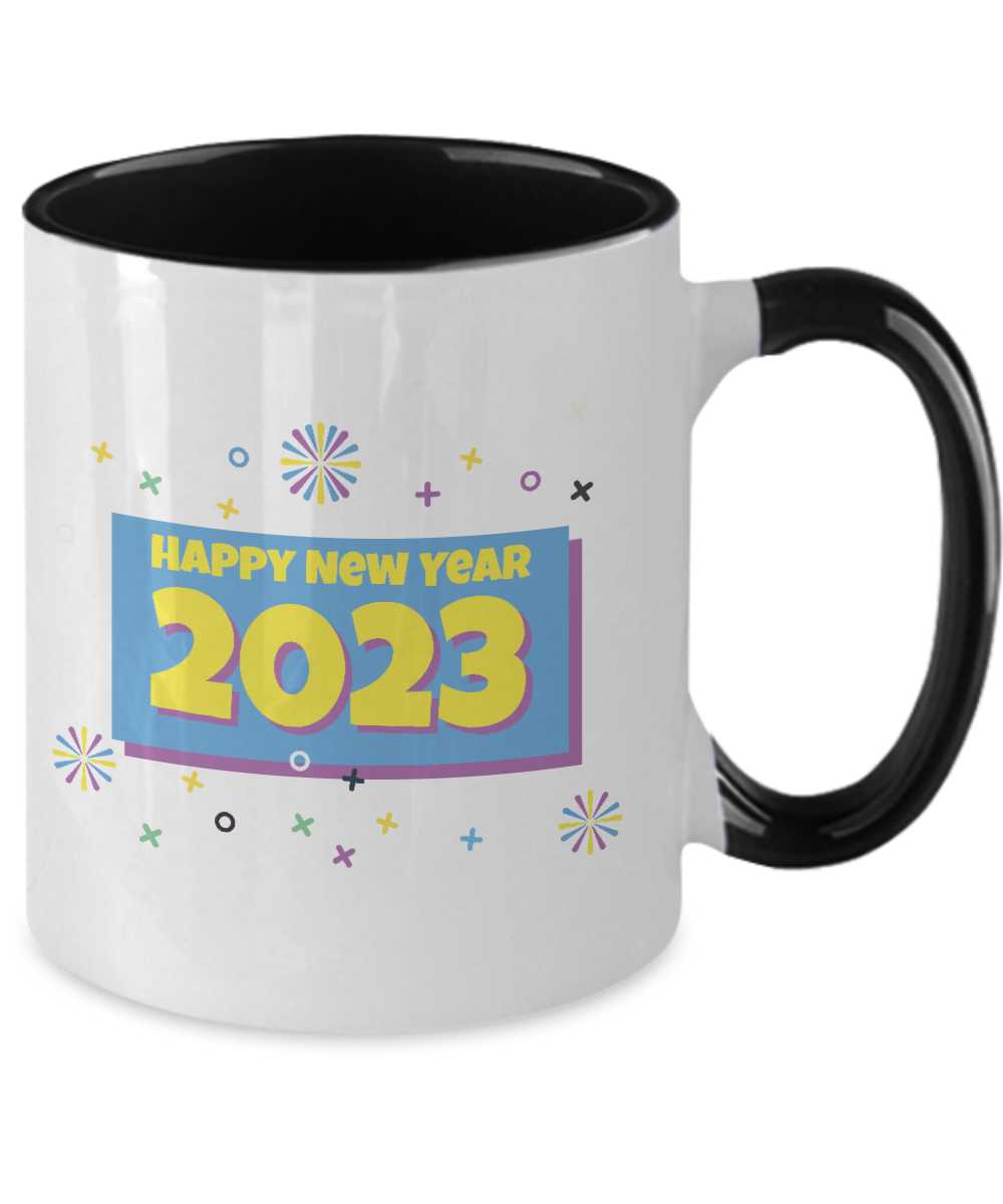 Happy New Year - Two Tone 11oz Mug Tinmico tinmico