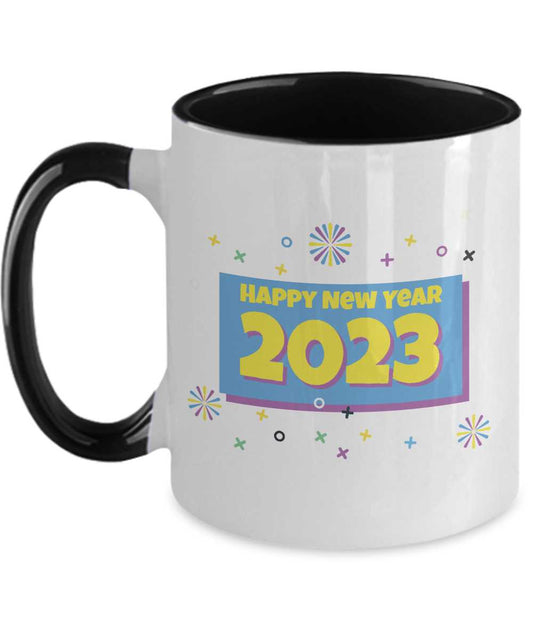 Happy New Year - Two Tone 11oz Mug Tinmico tinmico