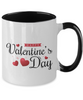 Happy Valentines Day Gifts ,Valentines Day Love You Birthday Christmas Gift Two Tone Coffee Mug 11 oz tinmico