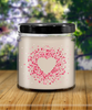 Happy Valentines Day,Personalised Scented Soy Candle, Handmade Valentine's Day Gift for Him tinmico