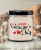 Happy Valentines Day ,Valentines Day Gift for Her,Be My Valentine Valentine's Day Gift Personalised Candle - Glow Through Candle tinmico