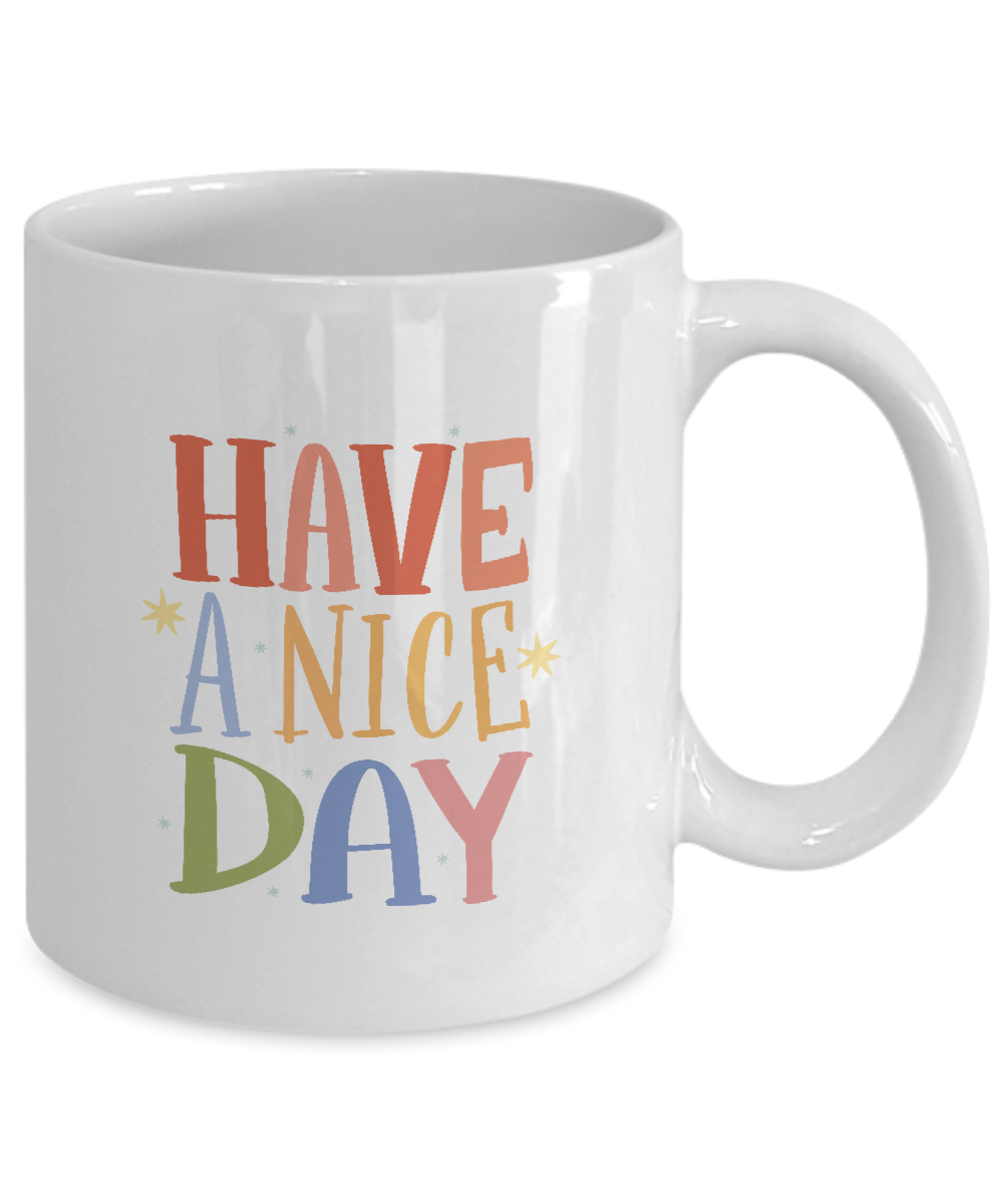 Have a Nice Day Coffee Mug,Cofee black Mug for Husband Valentine's Day Gifts, One of My Wife's Choices Funny Cup White,Black 11 Oz tinmico