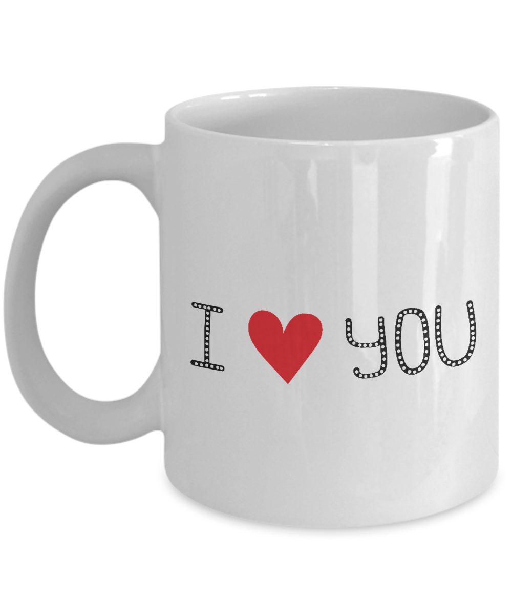 I Love You Coffee Mug, I Love You Mug For Him, Christmas Gifts Coffee Mug, Funny Coffee Mug, 11 oz tinmico