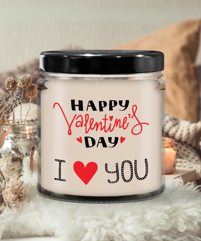 I Love You,Happy Valentines Day ,Valentines Day Gift for Her,Personalised Scented Soy Candle, Handmade Valentine's tinmico