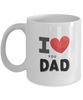 I love You Dad,Funny Mug, Best Christmas Gifts for Dad, Men - Unique Xmas Gag Dad Gifts from Daughter, Son, Kids , Coffee Mug,11 oz tinmico