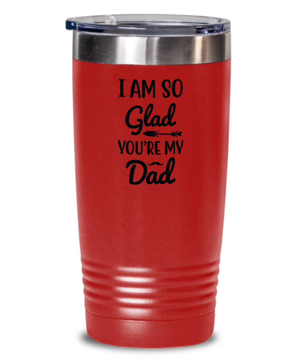 Iam So Glad ,You Are My Dad, Dad Gift, Twin Dad Cup, Fathers Day Mug, Best Dad Ever Gift, Dad To Be Mug, Tummer 20oz tinmico