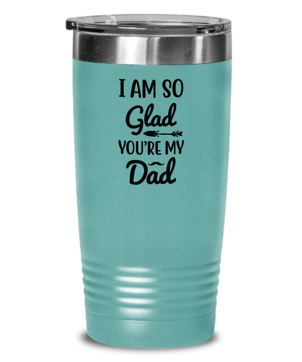 Iam So Glad ,You Are My Dad, Dad Gift, Twin Dad Cup, Fathers Day Mug, Best Dad Ever Gift, Dad To Be Mug, Tummer 20oz tinmico