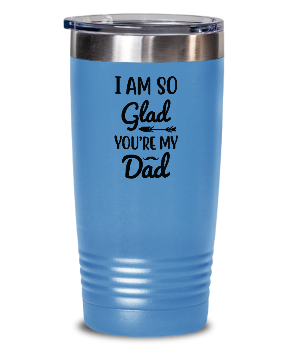 Iam So Glad ,You Are My Dad, Dad Gift, Twin Dad Cup, Fathers Day Mug, Best Dad Ever Gift, Dad To Be Mug, Tummer 20oz tinmico