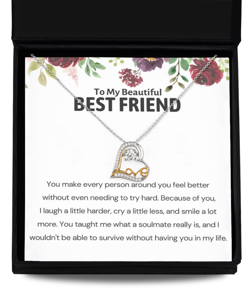 Love Dancing Necklace, Best friend bracelet, best friend gift, best friend bracelet gift, gift for best friend, best friend birthday gift tinmico