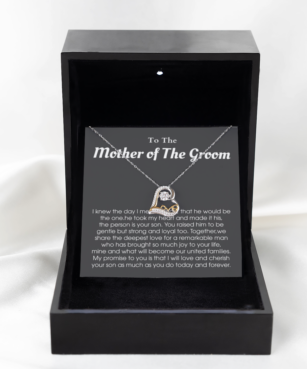 Love Dancing Necklace ,Mother of The Groom Gift, Mother of The Groom Bracelet, Mother of The Groom Gift From Bride, Mother of The Groom Gift Bracelet tinmico