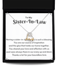 Love Dancing Necklace  ,Sister-in-law necklace, sister-in-law gift, sister-in-law necklace gift, sister-in-law birthday gift, sister-in-law thank you gift, TMC gift tinmico