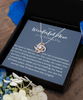 Love Knot Rose Gold Necklace ,Mother of the groom Necklace, mother of the groom gift, mother of the groom gift from son, wedding gift to mother from son, wedding gift, TMC gift tinmico