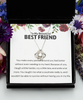 Love Knot Silver Necklace, Best friend bracelet, best friend gift, best friend bracelet gift, gift for best friend, best friend birthday gift tinmico