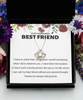 Love Knot Silver Necklace ,Best friend bracelet, best friend gift, best friend bracelet gift, gift for best friend, best friend birthday gift tinmico