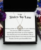 Love Knot Silver Necklace  ,Sister-in-law necklace, sister-in-law gift, sister-in-law necklace gift, sister-in-law birthday gift, sister-in-law thank you gift, TMC gift tinmico