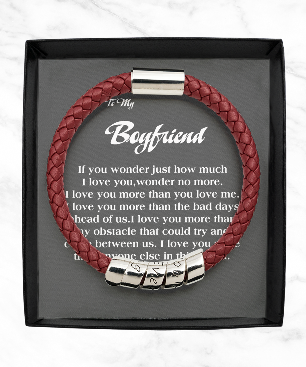 Maroon Leather Bracelet  ,Boyfriend bracelet, boyfriend valentine's gift, boyfriend bracelet gift, boyfriend gift from girlfriend, boyfriend bracelet gift, TMC gift tinmico