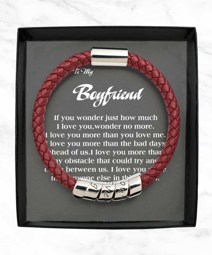 Maroon Leather Bracelet  ,Boyfriend bracelet, boyfriend valentine's gift, boyfriend bracelet gift, boyfriend gift from girlfriend, boyfriend bracelet gift, TMC gift tinmico