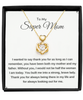 Mom's Heart Knot Gold Necklace , birthday gift to Mom, thank you gift to Mom, Mom gift from daughter, gift to Mom from daughter, TMC gift tinmico